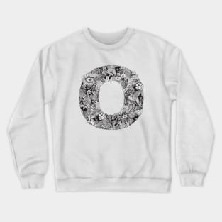 Floral Letter O Crewneck Sweatshirt